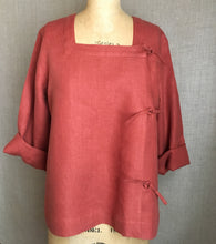 Load image into Gallery viewer, Side-Tie Linen Shirt
