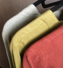 Load image into Gallery viewer, Side-Tie linen shirt in 3 colors: cilantro, celadon and brick