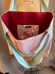 TOTE BAG, pink floral